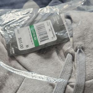 Gray Hoodie with Drawstrings